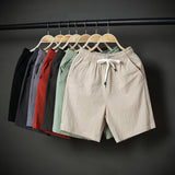 Leisure Loose, Korean Cotton and Linen, Plus Size Men's Shorts