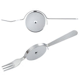 Stainless Steel Pizza Cutter with Knife and Fork