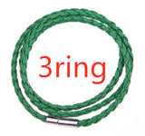 Men's Braided Genuine Leather Bracelet, Stainless Steel Beads, Charm Band for Boys