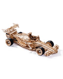 3D Wooden Puzzle Racing Car Model Kits with Mechanical Roaring Engine