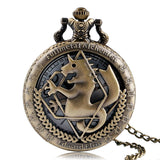 Flip Skeleton Animal Totem Pocket Watch