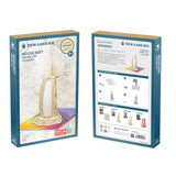 Dubai Sailing Hotel, DIY 3D Puzzle Jigsaw Laser, 3D Wooden Model