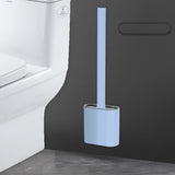 Creative Wall-mounted Soft Brush with Cover for Toilet Washing