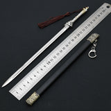 Shaoshi Kiss Neck Sword Collectible – All-metal Zinc Alloy Decorative Weapon Model Ornament