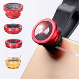 Phone Lens Fisheye, 0.67x Wide Angle Zoom Lens Camera Kit