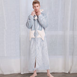 Women and Men's Winter Bath Robe, Hooded Night Dress Gown Sleepwear