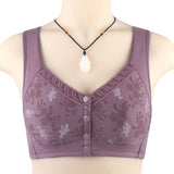 Printed Soft Cotton Front Button Underwired Bra for Women – Plus Size Supportive Lingerie (Pack of 2)