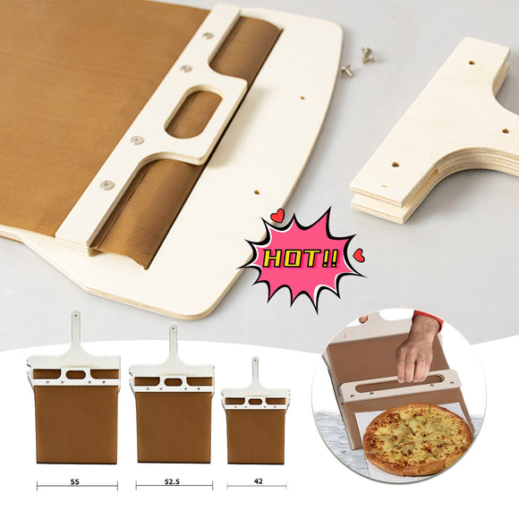 3 Sizes Sliding Pizza Peel, Shovel Storage Board, Pala Pizza Scorrevole, Wooden Handle Pizza Transfer Kitchen Gadgets