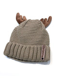 Cute Antler Christmas Warm Knitted Hat