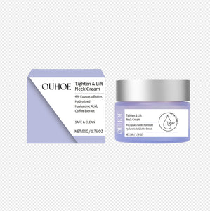 Neck Lines Protein Cream, Eliminate Double Chin, Moisturizing Reducing Fine Lines, Lifting and Brightening Rejuvenation Face Skin Care