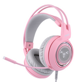 G951 Gaming Headset, USB 7.1 Virtual Surround Sound LED Cat Ear Headphones
