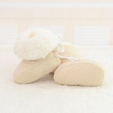 Infant Soft Soled Footwear for Newborns Winter Toddler Warm Print First Walkers Shoes for Babies Kids