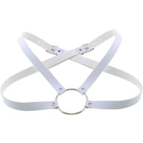 Punk Goth Big O-shaped Body Belt, Abdominal Belt