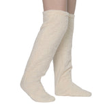 Solid Color Goose Down Leg Winter Socks