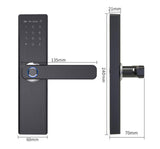 Advanced Fingerprint Smart Lock for Wooden Doors – Key, Card, Password & App Access