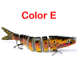 Pike Fishing Lures, Artificial Multi Jointed Sections, Hard Bait Trolling Pike Carp Fishing Tools
