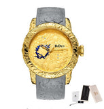 Men's Watches, Fashion 3D Engraved Dragon Relogio Masculino Luxury Top Brand Quartz, Waterproof Sports Male Clocks