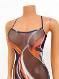 Women’s Mesh Suspender Jumpsuit – Sheer Lightweight Sleeveless Outfit