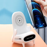 Portable Mini Chair Wireless Charger, Mobile Phone Desk or Holder, 10W Fast Charge, Best for Gifting