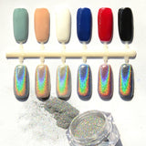 Nail Rainbow Laser Mirror Powder