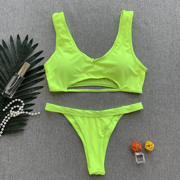 Cutout Swimsuit Ladies' Sexy Swimwear