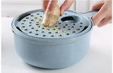 8 in 1 Mandoline Vegetable Slicer, Potato Peeler, Carrot Onion Grater with Strainer, Vegetable Cutter, Kitchen Accessories