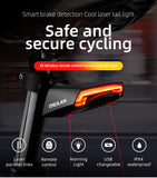 Safety Warning, Brake Laser Light, Bicycle Tail Light