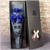 Gift on Tanabata Valentine's Day, Golden Rose 24K Golden Foil Rose Bundle for Marriage, Creative Wedding Bouquet for Wife and Girlfriends