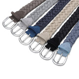 Woven Cotton Rope Belt – Casual Waxed Cord Design with Metal Buckle