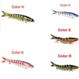 Pike Fishing Lures, Artificial Multi Jointed Sections, Hard Bait Trolling Pike Carp Fishing Tools