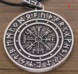 Nordic Symbol Viking Rune Ring Amulet Pendant Necklace