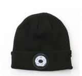 Dimming Rechargeable Warm Bluetooth 5.0 LED Hat, Wireless Stereo Headset Music Player with MIC for Handsfree Support