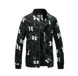Men’s Plaid Baseball Jacket – Autumn Windbreaker