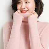 Women’s Pure Cashmere Turtleneck Knit Sweater