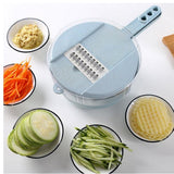 8 in 1 Mandoline Vegetable Slicer, Potato Peeler, Carrot Onion Grater with Strainer, Vegetable Cutter, Kitchen Accessories