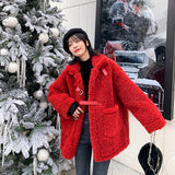 Women’s Thick Warm Lamb Fleece Coat – Stylish Winter Jacket