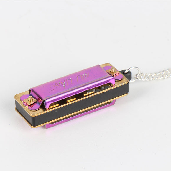 Harmonica Style, Copper-plated Necklace