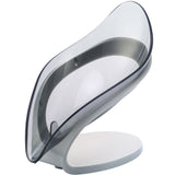 Bathroom Soap Holder Leaf Shape Soap Box Kitchen Dish Non-slip Drain Soap Storage Case Container