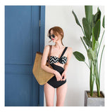 Ladies' One-piece High Waist Triangle Swimsuit