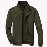 Men’s Winter Army Military Pilot Bomber Jacket – Tactical Air Force Flight Vest, Casual Style, Large Size