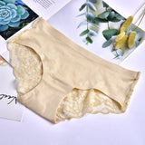 French Rim Free Lace Antibacterial Ice Silk Briefs