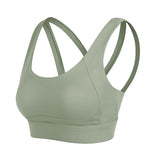 Crossover One-piece Shockproof Yoga Brassiere