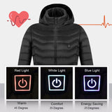 Heated Jacket Coat, USB Electric Cotton Pullover, Thermal Clothing Heating Vest, Men's Clothes for Winters