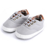 Solid Color Casual Lace, Soft Bottom Baby Canvas, Toddler Shoes