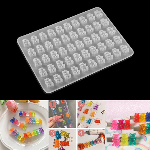 Crystal Epoxy Whole Board Gummy Bear Silicone Mould