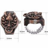 Vintage Dragon Ring – Elastic Finger Flip Quartz Watch with Antique Design