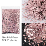Korean Big Sequins, Nail Shimmering Crystals