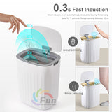 Smart Trash Can with Lid for Bedroom and Living Room, Kitchen Storage Container, Induction Small Car Box, Automatic Smart Dustbin for Bathrooms