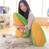Inflatable Corn Plush Toy Pillow – Air-filled Soft Cushion for Home Decor
