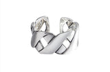 Woven Glossy Wide Face, XX Ring